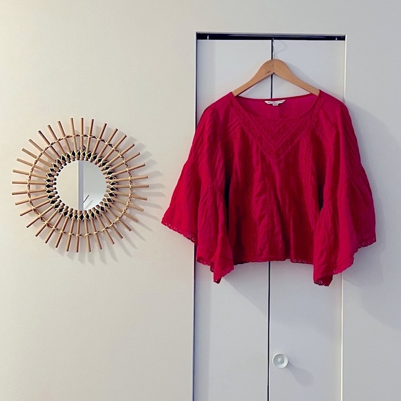 Cotton Blouse with Flowy Sleeves - Picture 1 of 5